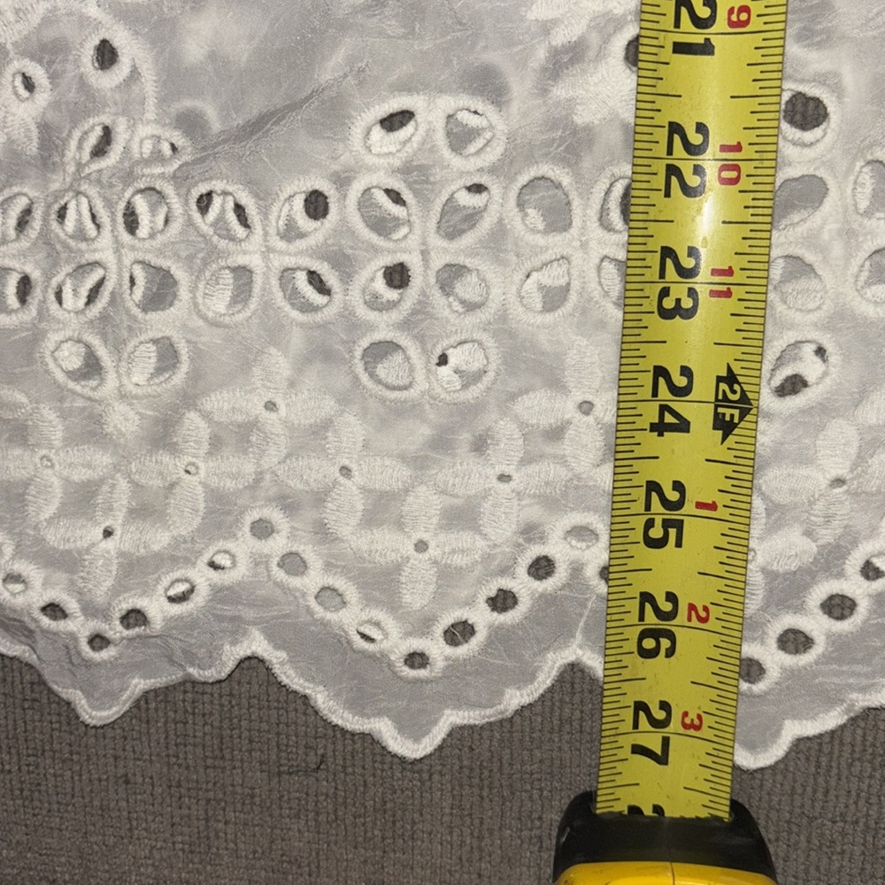 NWT JOHNNY WAS "Lilith" White Off-Shoulder Peasant Top Eyelet Tunic Size XXL - Picture 6 of 7
